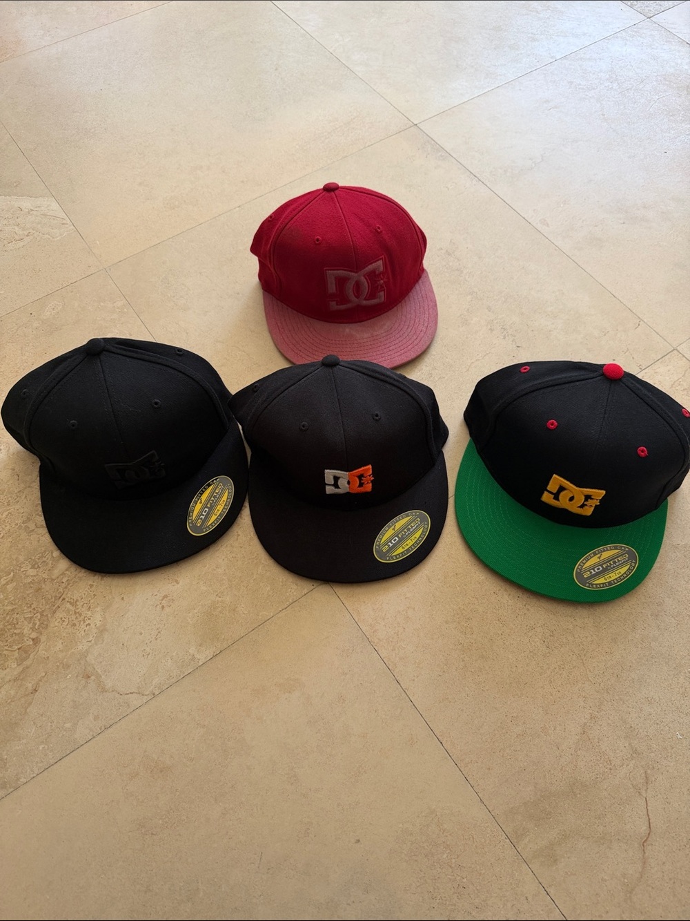 DC HATS 3 Unworn 1 Used